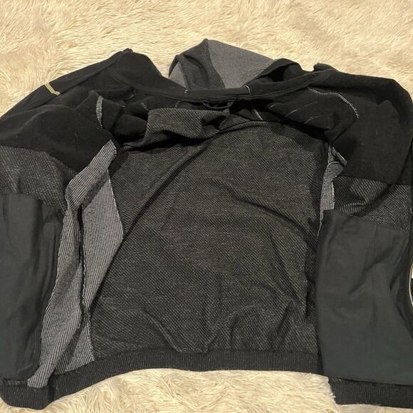 SMARTWOOL Intraknit Merino Full Zip Hoodie Black Women's Large EUC MSRP $240 - Picture 10 of 14
